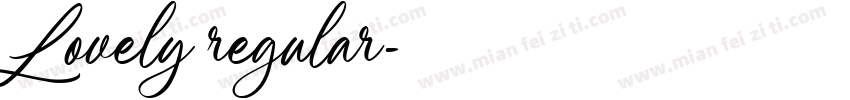 Lovely regular字体转换
